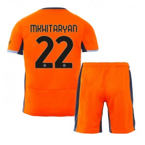 Inter Milan Henrikh Mkhitaryan #22 Tredje trøje Børn 2023-24 Kort ærmer (+ korte bukser)